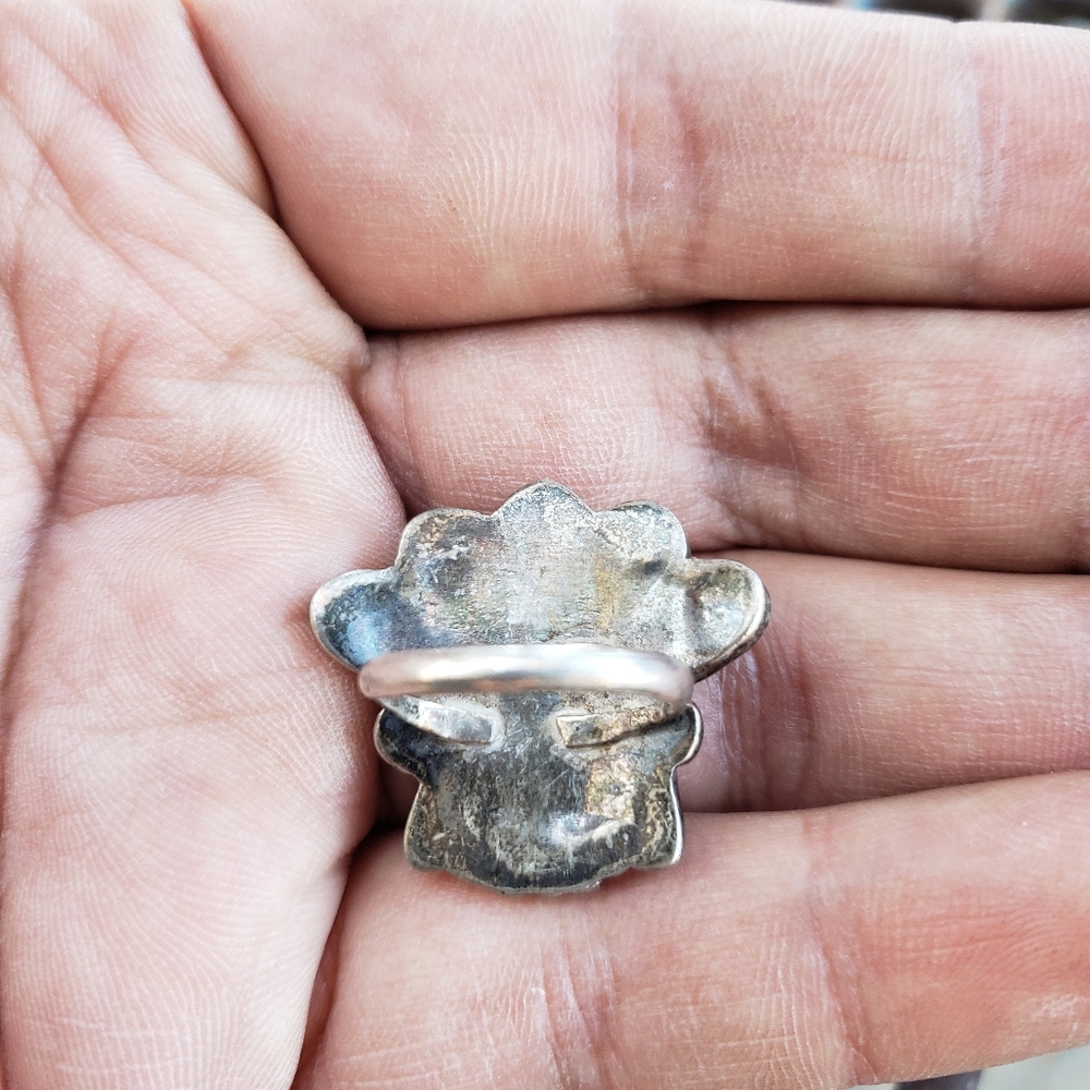 Sunface Inlay Ring Sterling Silver - Picture 2 of 2